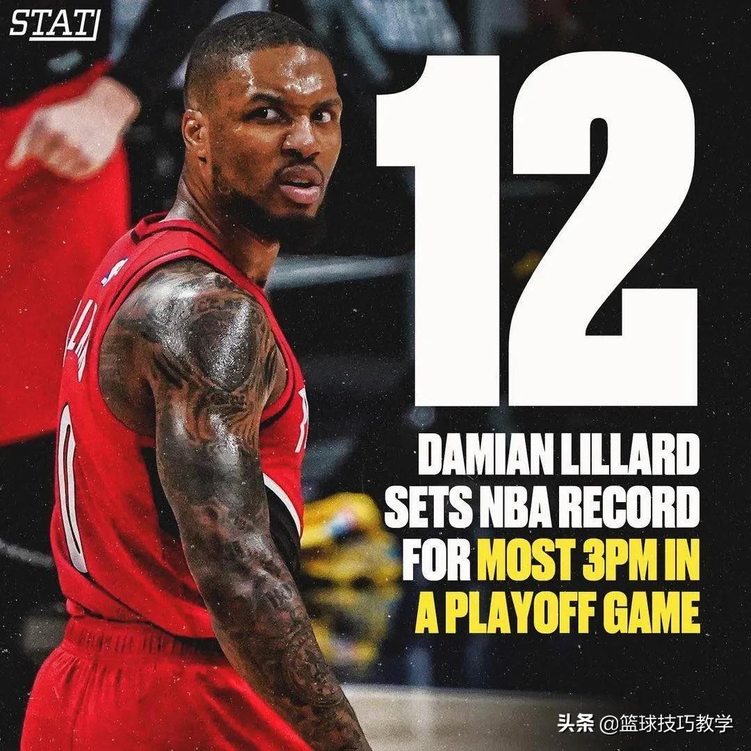 达米安·利拉德_达米安-利拉德季后赛超神表现_利拉德55分10助攻NBA历史记录