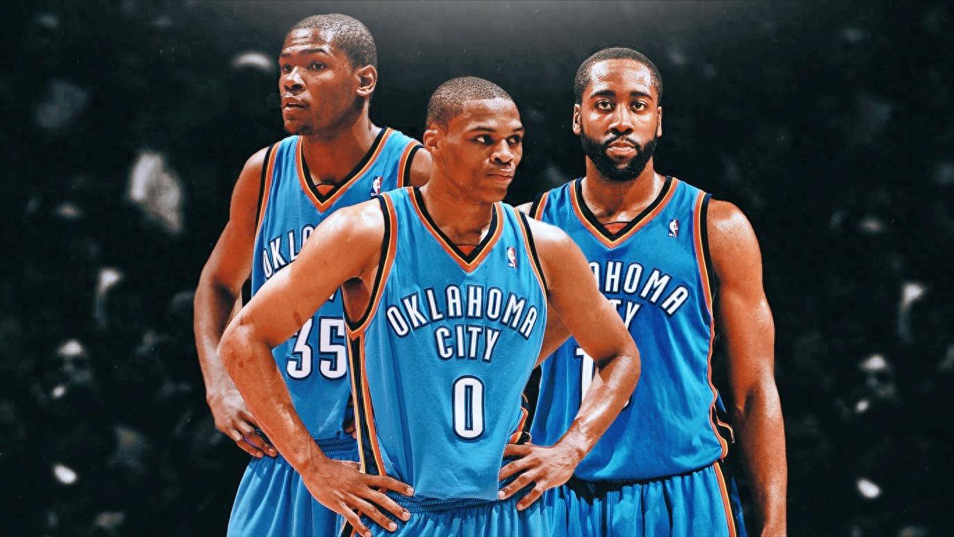 詹姆斯·哈登_哈登杜兰特雷霆三少合作_詹姆斯·哈登NBA合作历程
