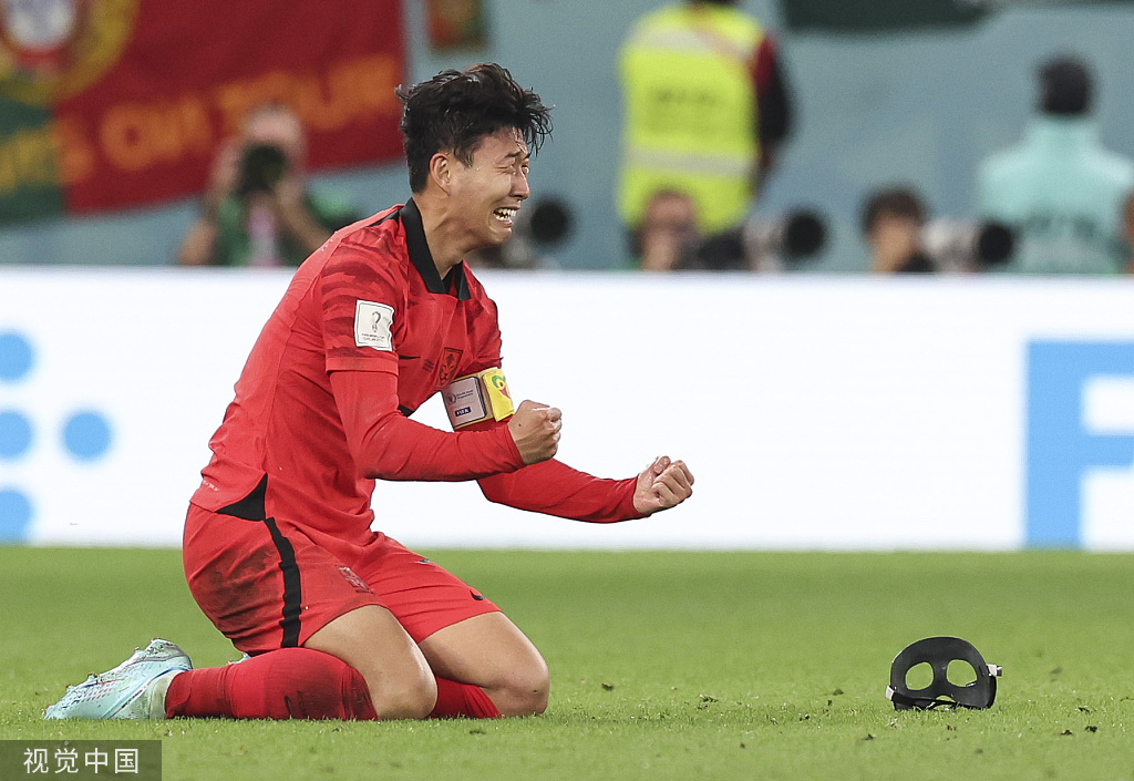 韩国队世界杯16强晋级_孙兴慜世界杯逆转落泪_孙兴慜