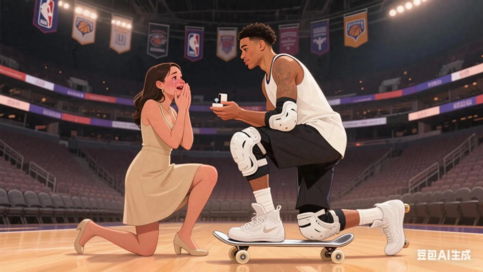 NBA球星泰瑞斯·哈利伯顿求婚_泰瑞斯·哈利伯顿爱情故事_泰瑞斯·哈利伯顿